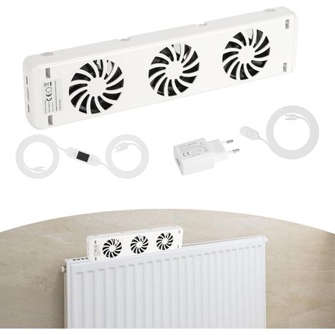 TolleTour Radiatorventilator 3-fach, 1er-Set, Temperatursteuerung, für ≤50 cm (1/5)