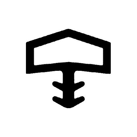 Trelleborg Zimmertürdichtung L 8001 schwarz (1/3)