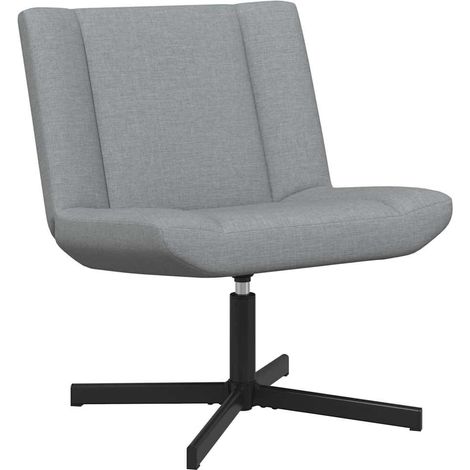 Maison Exclusive - Sedia girevole Grigio Chiaro 63 x 75 x 76 cm Tessuto