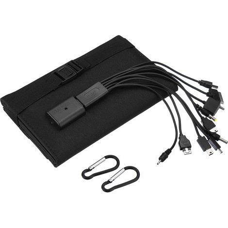 1 pièce(Noir) Panneau solaire 20W Voyage extérieur Panneau solaire étanche 5V pour batterie USB Chargeur solaire portable Accessoires de camping (1/5)