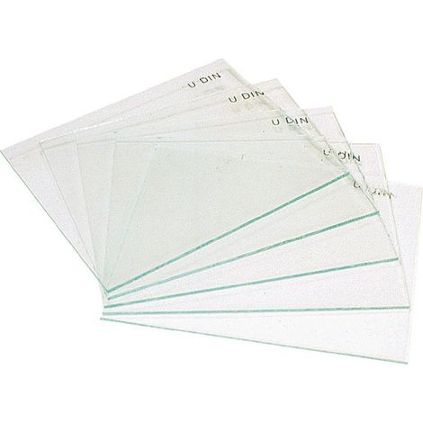 Vetro di ricambio, incolore, per schermo di protezione per saldatura (Per 100)