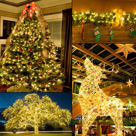 Randaco 30M 300 Luci a stringa bianco caldo 8 modalità di illuminazione Party Garden Decorazione per esterni per interni Luci di Natale IP44 (1/5)