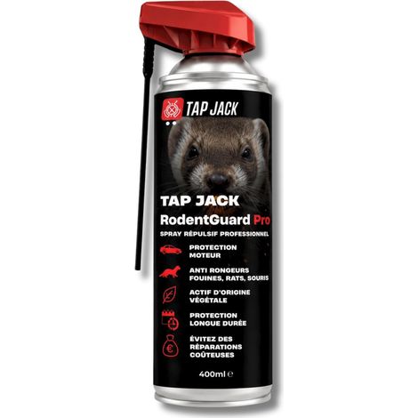 Spray Anti Fouine Voiture - Répulsif Rongeurs pour Compartiment Moteur - Protection Câbles, Gaines et Durites - Rats, Souris et Loirs - Actif d'origine Végétale - 400 ML (1/5)