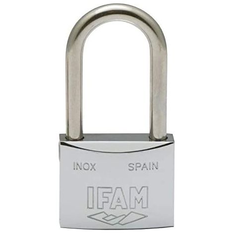 Lucchetto in acciaio inox 30al. acciaio inox. 30 mm. con 2 chiavi. arco lungo. ifam (1/5)