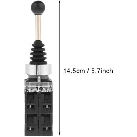 Joystick - Schalter, Joystick Controller, 4-Positionen-Federrücklaufschalter, Industrial Ersatzschalter, Noir (1/3)