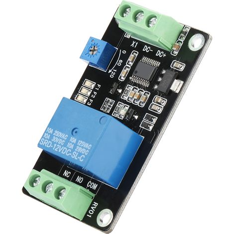 Relais temporisé à verrouillage automatique, temporisation marche/arrêt, circuit intégré Super 555, 12 V CC (1/5)