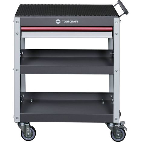 TOOLCRAFT 553942 Chariot de service Couleur: gris, gris clair, rouge (1/3)
