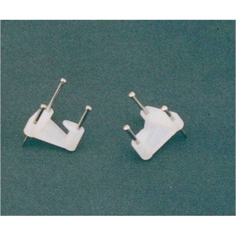 GANCIO P/QUADRO NYLON A 3 PUNTE DA 10 PZ