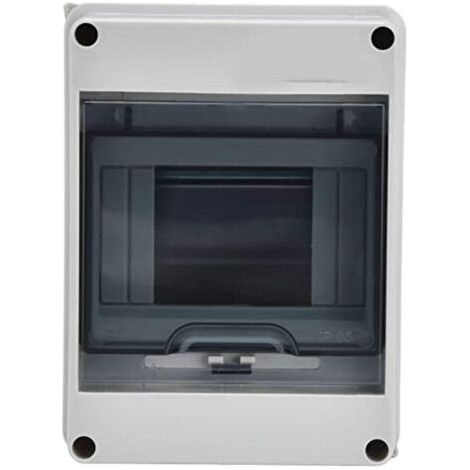 Coffret Electrique Etanche Exterieur IP65, 5 Modules, ABS de Surface en Plastique, Boite de Boitier Etanche Electrique Exterieur, Armoire de Contrôle, Coffret Modulaire Boitier de Jonction (5 Way) (1/4)