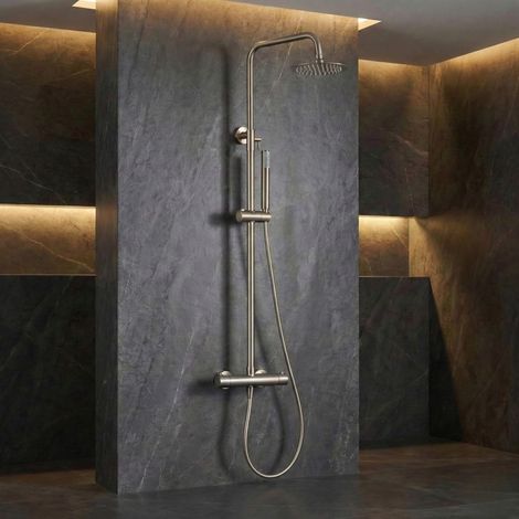 IMEX - Columna Ducha Termostatica Níquel Cepillado (1/5)