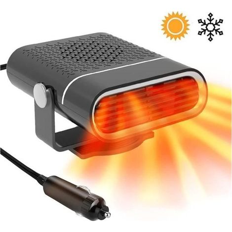 Chauffage de Voiture 150W 12V Dégivreur Automatique Portable 2 en 1