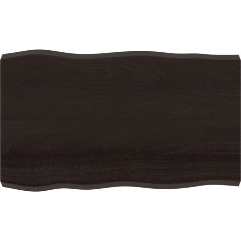 Dessus de table Dessus de bureau Plateau de table bois massif traité bordure assortie