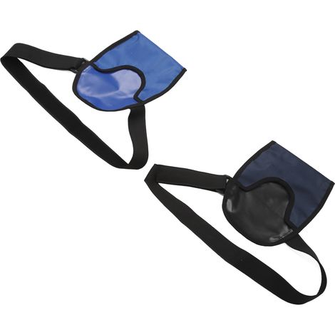 Housse de Stomie Universelle 2 Pièces, Ceinture de Soutien Ajustable - Bleu Foncé et Bleu Royal (1/5)