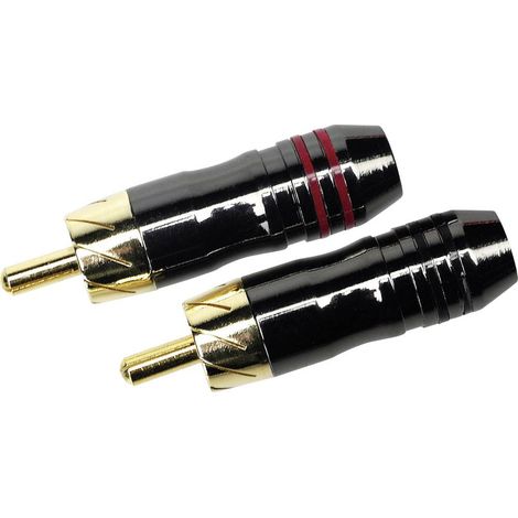 Sinuslive CS Connecteur RCA [1x Cinch-RCA mâle - 1x extrémité(s) ouverte(s)] Y48399 (1/2)