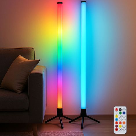 Lampadaire lampadaire salon lumière arc-en-ciel télécommande USB RGB LED (1/5)