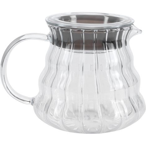 Cafetière en verre borosilicate haute résistance, bouilloire à café et théière 300ml pour maison et bureau. (1/5)