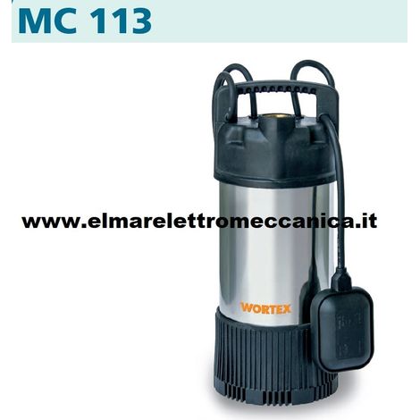 1,5 HP Wortex MC113 Elettropompa Sommersa Multistadio kw 1,1 Pompa Monofase