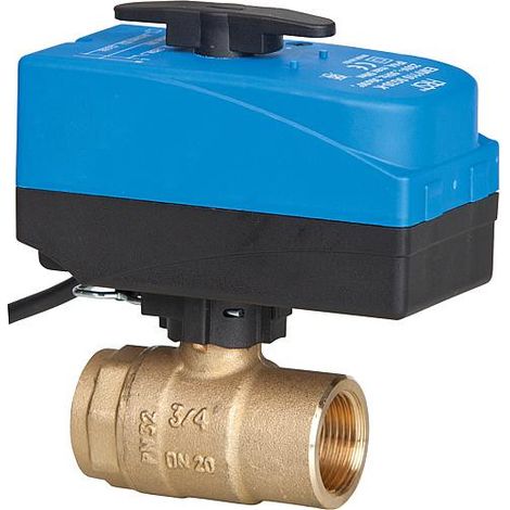 Vanne a boisseau spherique electro 2/2 voies 1" type EMV 110 220/9G30-K femxfem DVGW