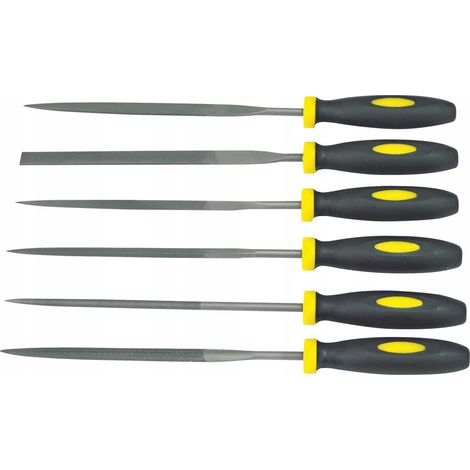 Herramientas de acabado mega precision files dureza 58-60 HRC 6 piezas (1/3)