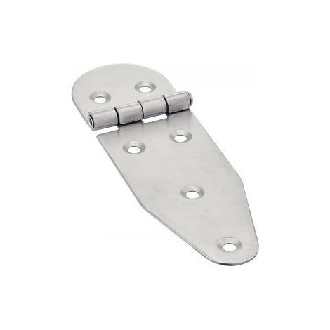 Charnière Type B 6 trous Inox A2 130X40 - 2 pièces (1/2)