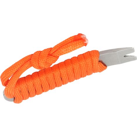 Levier Multifonction en Acier Inoxydable avec Corde Paracorde - Outil de Survie Compact, Cric de Poche (Orange) (1/5)