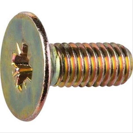 Vis penture tête fraisée acier zingué jaune 6x15mm