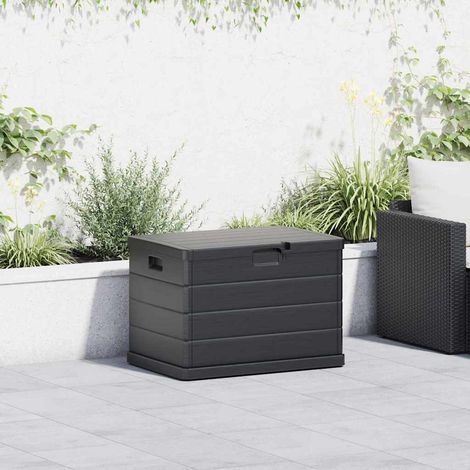 Gartenlagerbox Anthrazit 77,5 x 54,5 x 53 cm Kunststoff