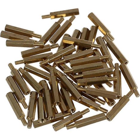 50 Stück M3-Stecker x M3-Buchsen-Leiterplattenschrauben, Abstandshalter, Sechskant, 26 mm Länge (1/3)