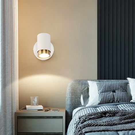 LOLLANDA Wandleuchte mit Schalter, dekorative Wandleuchte fürs Schlafzimmer, moderne und minimalistische Wandleuchte, fürs Wohnzimmer (warmes Licht) (1/5)