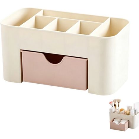 Scatola per cosmetici, scatola da scrivania, contenitore per articoli di cancelleria, per riporre articoli di cancelleria, cosmetici, pennelli per il trucco e oggetti di uso quotidiano. (1/5)
