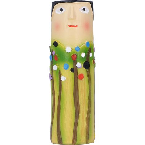 Vase décoratif en résine, pièce artisanale exquise et inodore, pour la maison, le bureau ou le salon (02) (1/5)
