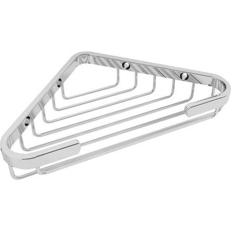 Jika Generic - Tablette d'angle en fil métallique, 150x150x33,5 mm, chrome H3853D30040301 (1/2)