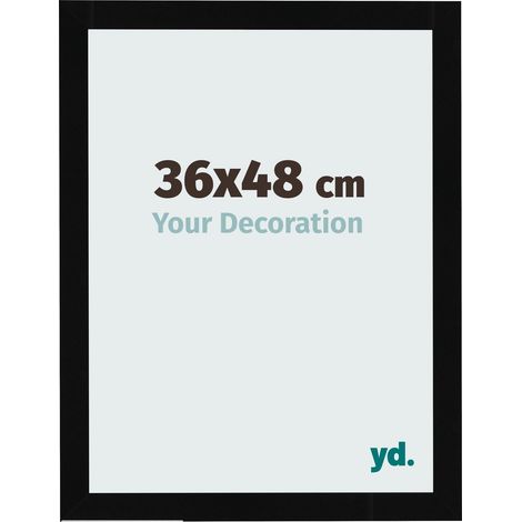 yd. - Cadre photo 36x48 - Noir Brillant - MDF - Bologna (1/5)