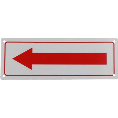 Panneau Fléché En Aluminium Panneau Directionnel Universel Pour Consignes De Sécurité Signalisation Intérieure Et Extérieure Installation Facile Pour Écoles Bureaux Et Routes 9.84 in (1/5)
