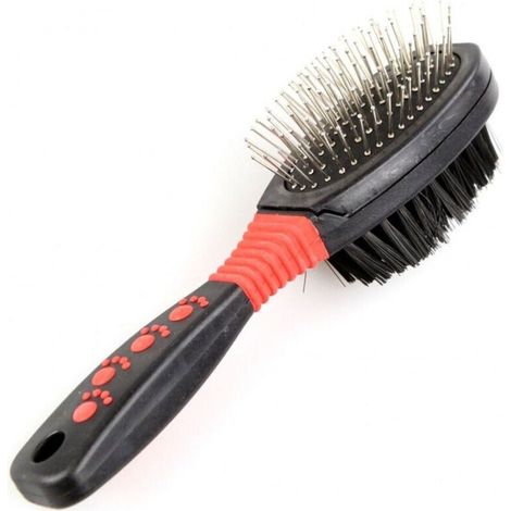 Brosse 2 En 1 Combinee Chiens Chats 20 Cm