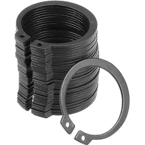25-26 Circlips, anneaux de fixation en C, 30 pièces, acier allié 65Mn, anneaux de fixation externes en C, pour automobiles et appareils électriques (1/4)