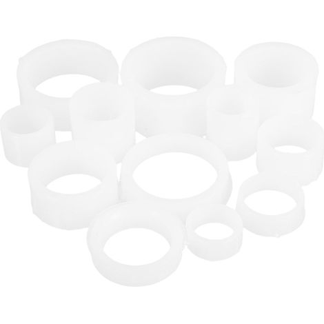 Adaptateurs Réducteurs pour Meuleuse d'Établi 12 Bagues en Plastique Blanc Diamètre 7-20 MM pour Travaux de Précision Métal et Pierre (1/5)