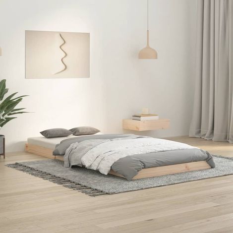 Cadre de lit Cadre de lit sans matelas 90x200 cm bois de pin massif (1/4)
