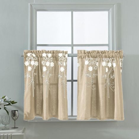 Rideau Court - Rideau Isolant Anti-Lumière - Pour Fenêtre Petite Cuisine Salle De Bain Séjour - 137 x 61 cm - 1 Pièce (1/5)