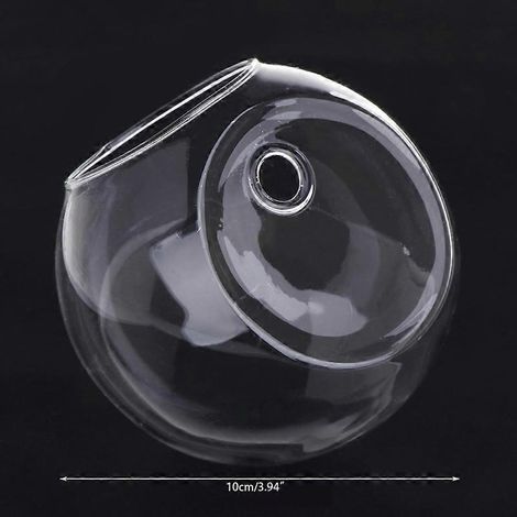 Wandhängender Glasblumenpflanztopf, Vase, Terrarium-Behälter, Dekoration für Haus und Garten, Kugel (1/5)