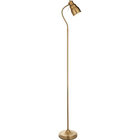 Endon Classic Flexi Lampadaire de travail en laiton vieilli brossé, 1x GU10 (1/5)