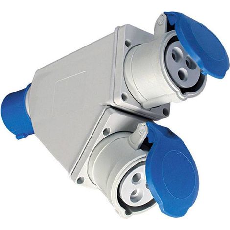 Fanton 73105 Adattatore Da Spina Cee 230V A 2 Prese Cee Ip44 (1/2)