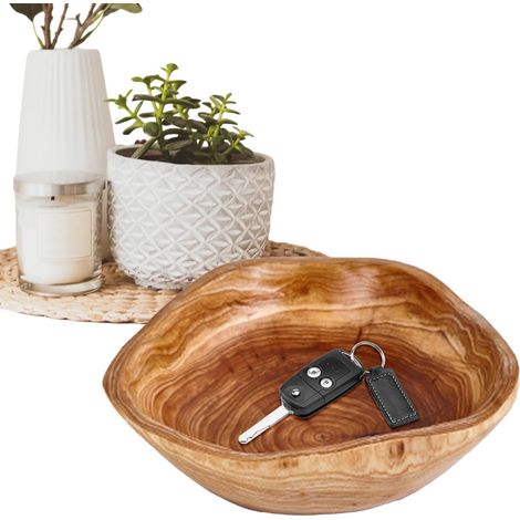 salade en bois naturel Bol rustique pour le stockage des (1/5)