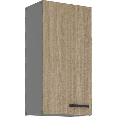 Küche SCANDI Hängeschrank 45 cm Fischgrät Küchenzeile Küchenblock Einbauküche (1/5)