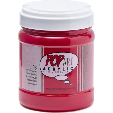Peinture acrylique - Magenta primaire - Mate-satinée - Pot 700ml - Pébéo Pop Art (1/4)