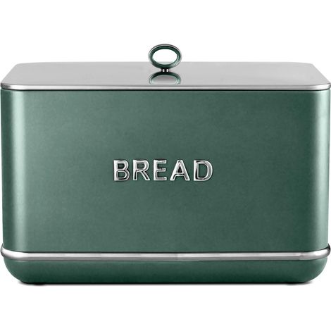 Tower Renaissance Bread Bin, 16L Capacity, Simple Pull Lid, Forest Green T826175FOR (1/5)