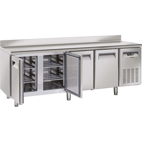 Table Réfrigérée Avec Dosseret 4 Portes - Casselin