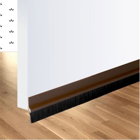 Burlete Adhesivo PVC Con Cepillo 1 Metro - 40mm - 1m Transparente, LOGUI (1/3)