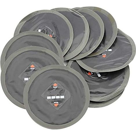 Tbest Patch de Réparation de Pneu,10 Pièces 90 Mm de Réparation de Crevaison de Pneu en Caoutchouc Naturel de Voiture,rustine Pneu Voiture Puncture Repair Patches (1/4)