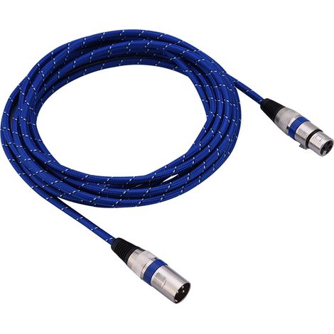Câble XLR Professionnel 5m pour Microphone, Connecteur Mâle-Femelle Haute Qualité